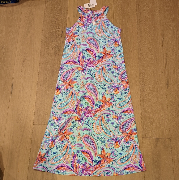 Colorful Tropical Paisley Maxi Dress - Picture 2 of 7